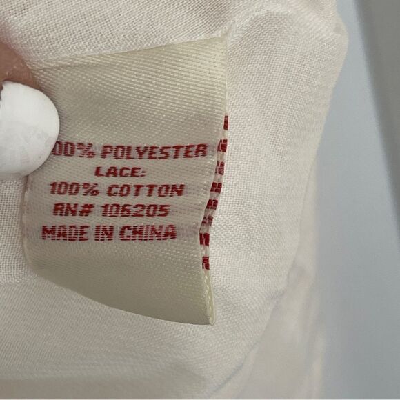 Sundance Cream Lace Pleated Blouse Sz M NWOT - Picture 4 of 8